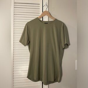 CUTS Curve Hem Tee, XL, Army Green